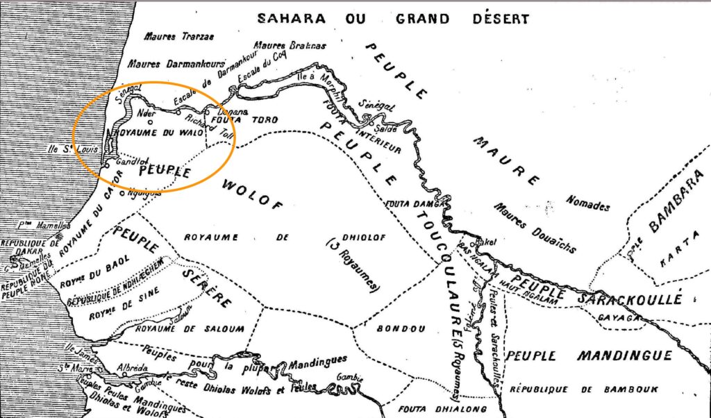 Carte des ethnies du Sénégal