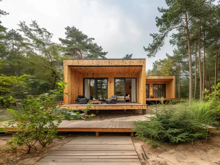 Hébergement touristique intégré dans l'environnement, candidat idéal pour un des nombreux labels de tourisme durable