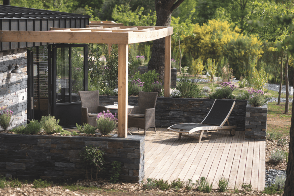 Vue d'une suite de l'hôtel-spa La Grée des Landes, homologué Green Globe, un des nombreux labels de tourisme durable